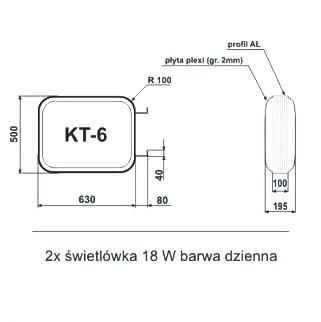 Obrazek Kaseton Kompl. KT-6 63/50