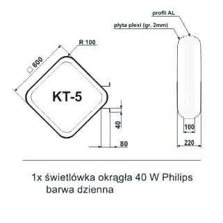 Obrazek Kaseton Kompl. KT-5 60/60